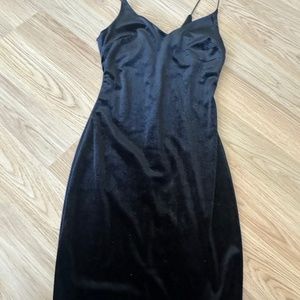 black velvet dress